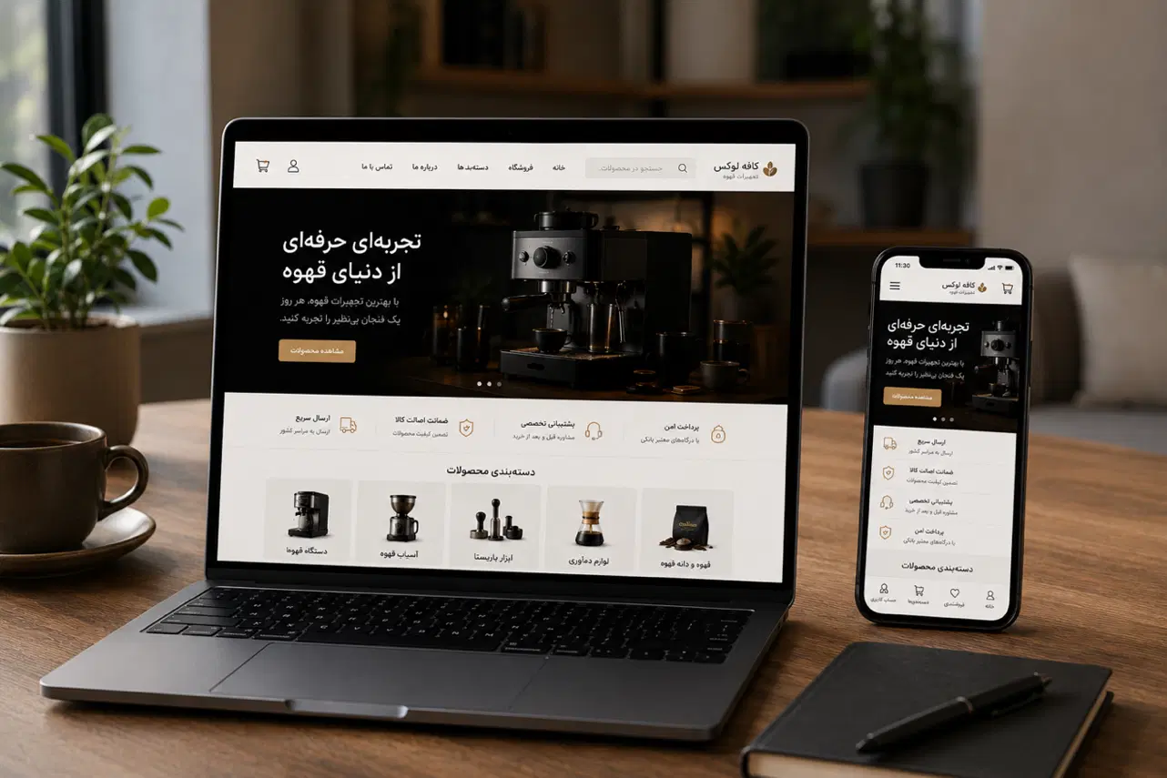 طراحی سایت، جذب مشتری نه فقط یک سایت در صدرا-فارس، فاز ۱