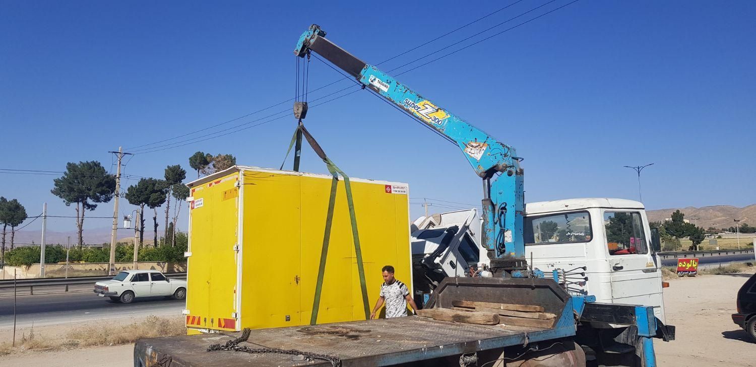 خدمات جرثقیل کفی دار خاور ،باراننده باتجربه ومجهز در شیراز، شهرک گلها، خ شمشاد دوم