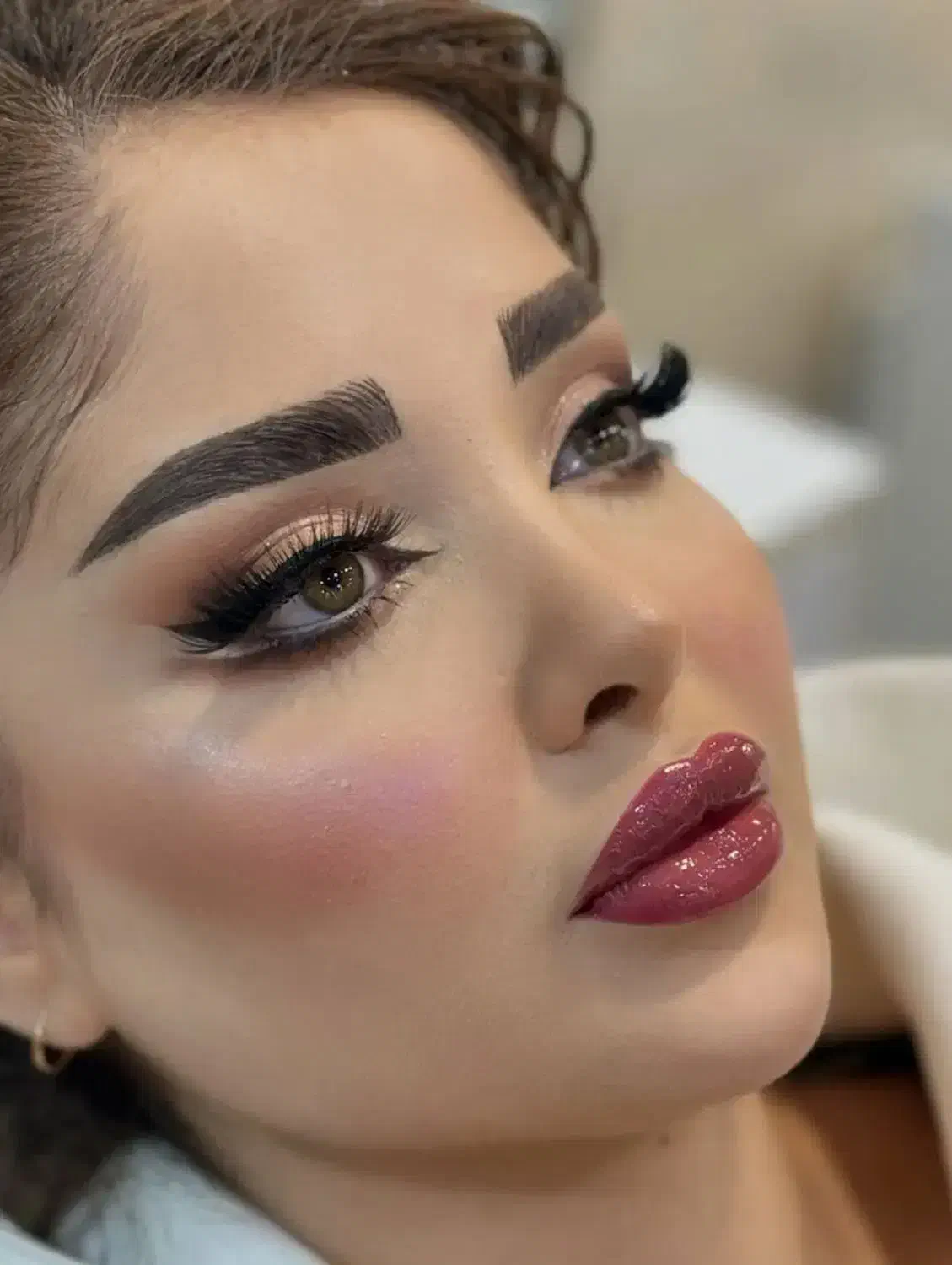 میکاپ شنیون رنگ ولایت اپلاسیون کراتین آموزش در جهرم، میدان امام خمینی
