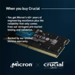 رم لپ تاپ 8 گیگابایت Crucial مدل CT8G48C40S5 DDR5 4800MHz - تصویر 4
