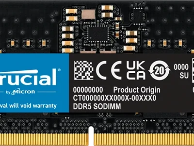 رم لپ تاپ 8 گیگابایت Crucial مدل CT8G56C46S5 DDR5 5600MHz CL46