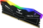 رم کامپیوتر 32 گیگابایت (16GB*2) TeamGroup مدل DELTA RGB DDR5 BLACK 6000MHz - تصویر 3