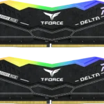 رم کامپیوتر 16 گیگابایت (8GB*2) TEAMGROUP مدل T-FORCE DELTA RGB DDR5 6000MHz CL38