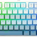 کیبورد سیمی گیمینگ Redragon مدل CASS K645 W-GB RGB با سوییچ قهوه ای‌