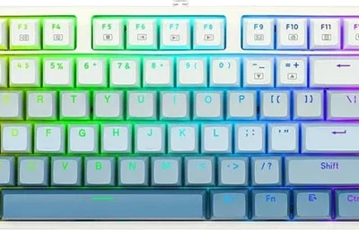 کیبورد سیمی گیمینگ Redragon مدل CASS K645 W-GB RGB با سوییچ قهوه ای‌