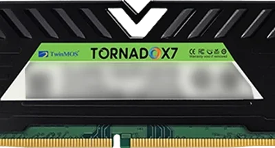 رم کامپیوتر 8 گیگابایت (8GB*1) TWINMOS مدل TORNADOX7 TMD48GB3200D22BKX7 DDR4 3200Mhz CL22‌