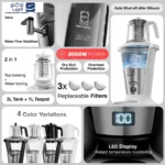 چای ساز روی هم فلر مدل TS390 - تصویر 8